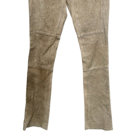 Diane Von Furstenberg Leather Straight Leg Pants Size 2 - Picture 5 of 9